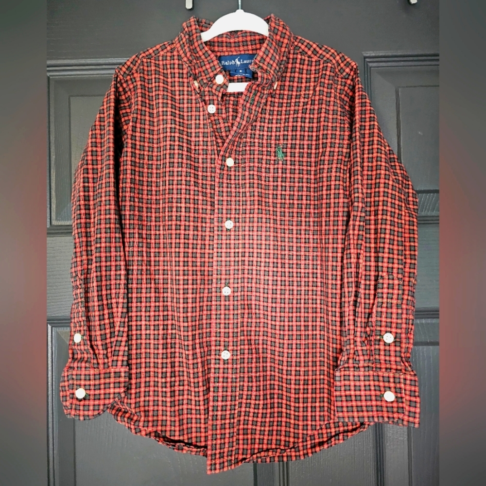 Ralph Lauren boy's long sleeve button up size 5